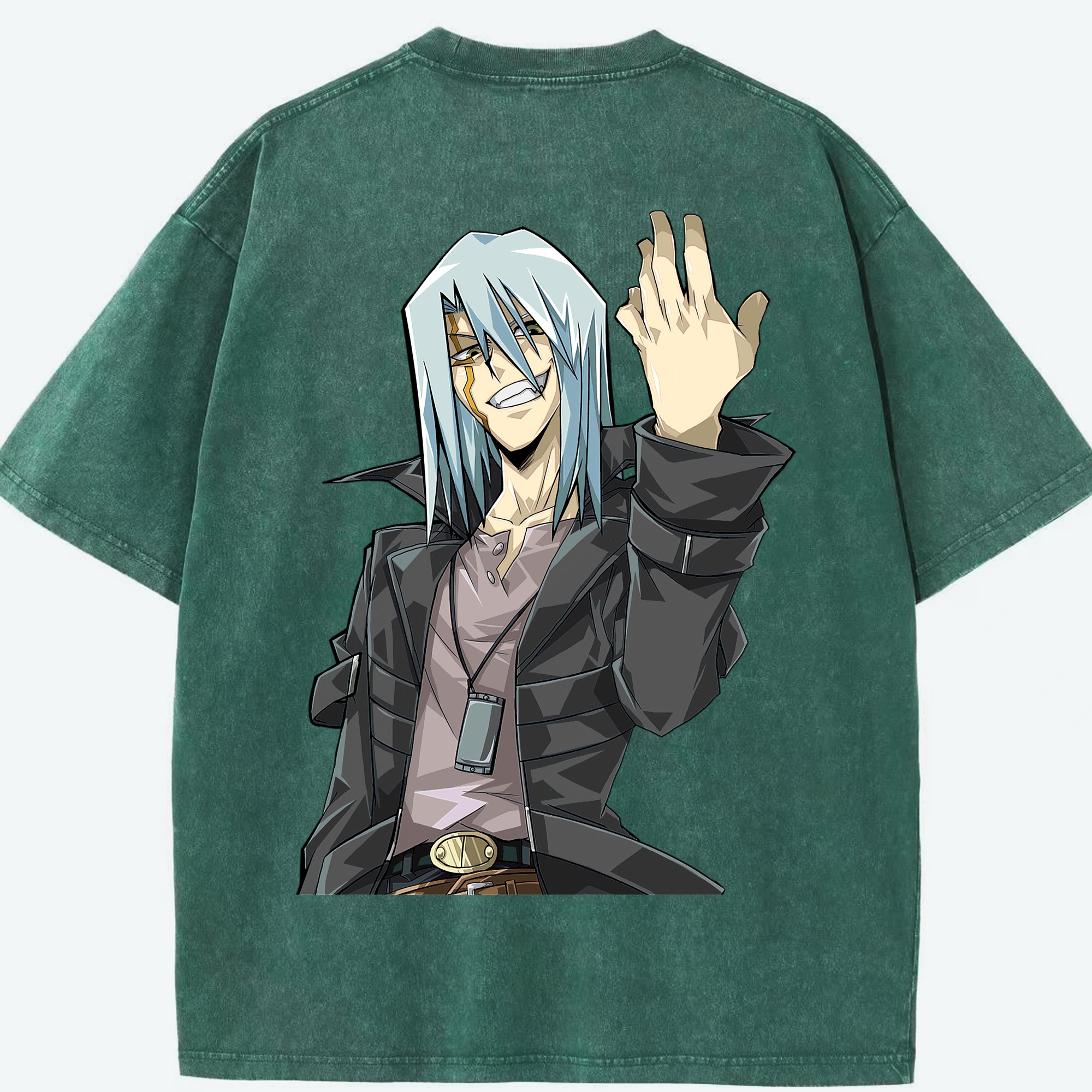 （画像用） 遊☆戯☆王 Yu-Gi-Oh! 綿100% ヴィンテージ風 半袖Tシャツ（背面プリント）